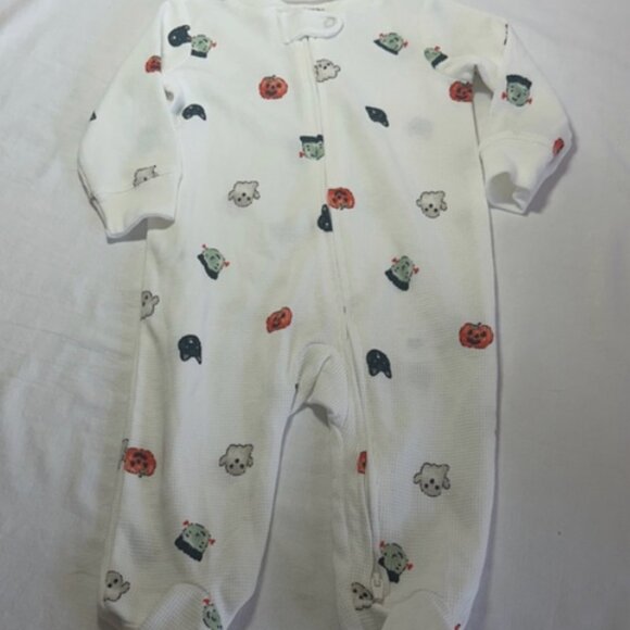 Carter's - NWOT - White One Piece with Halloween Prints - Picture 1 of 3